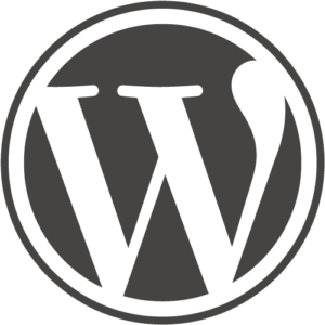 הלוגו של וורדפרס, המייצג את אחת מפלטפורמות ה-CMS הפופולריות ביותר בעולם.